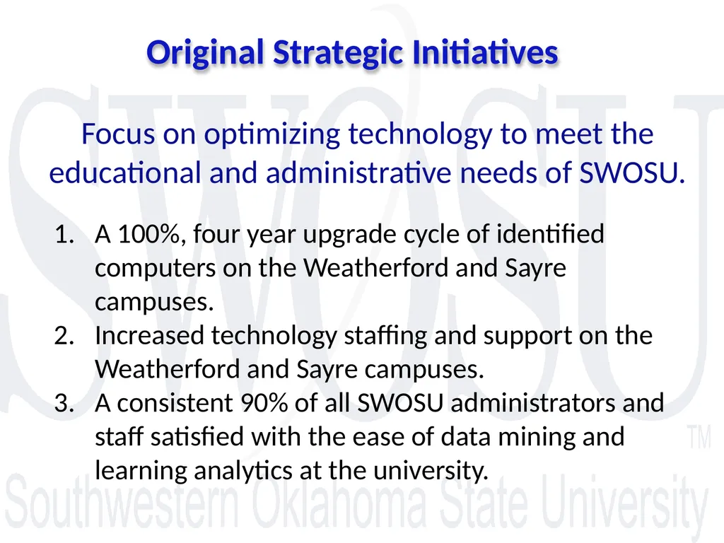 Optimize technology to meet the educational and - slide 3 of 15