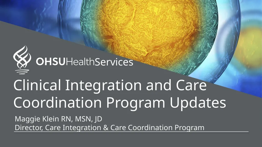 PRESENTED BY: OHSU HEALTH SERVICES TEAM Provider - slide 22 of 45