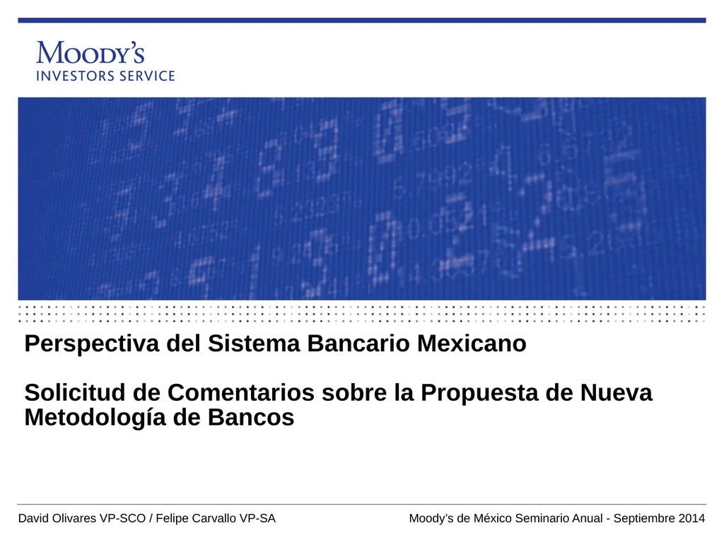 Perspectiva del Sistema Bancario Mexicano