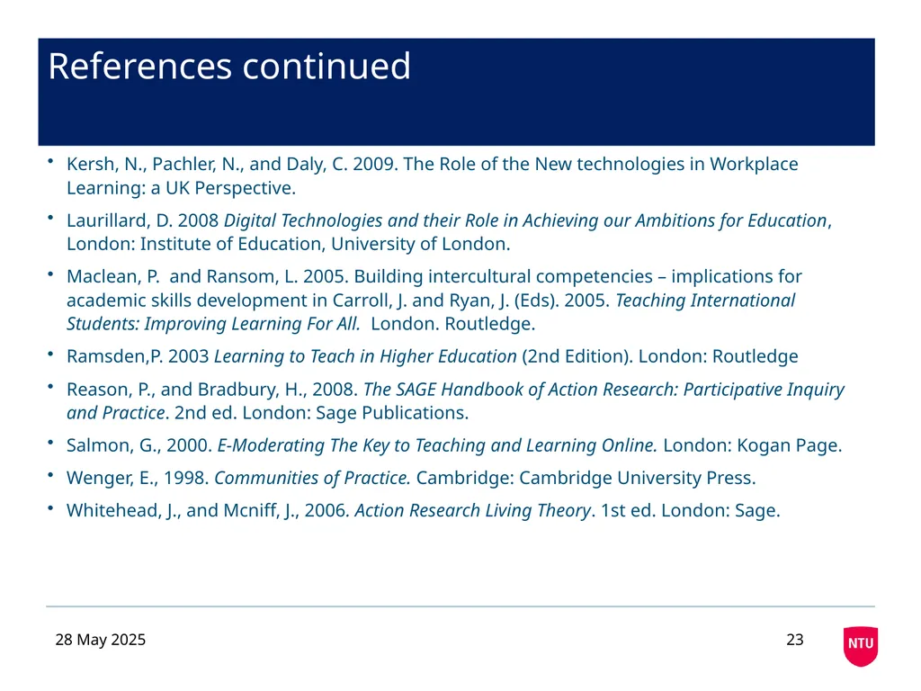 Crossing Boundaries: the Introduction of New - slide 23 of 23