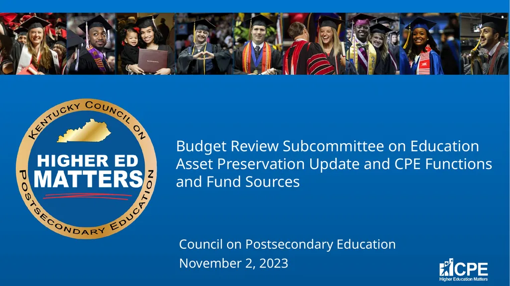Budget Review Subcommittee on Education Asset