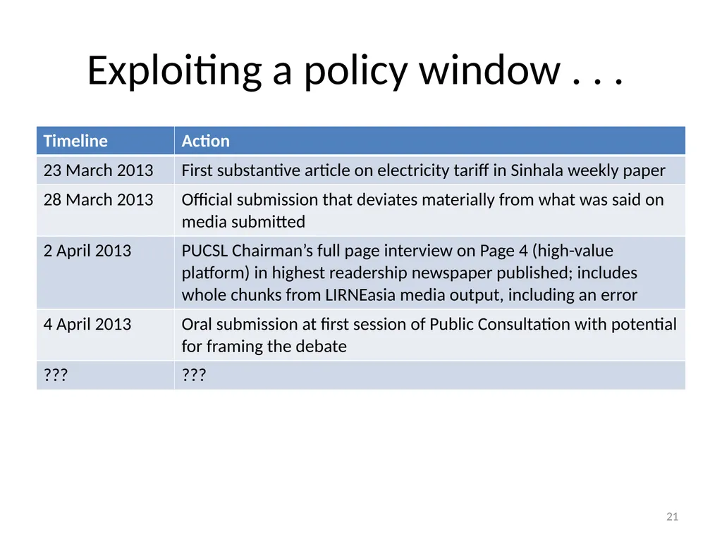 Introduction: Course on “How to engage in - slide 21 of 34