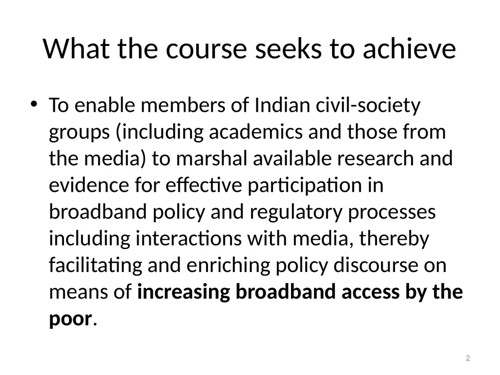 Introduction: Course on “How to engage in - slide 2 of 34