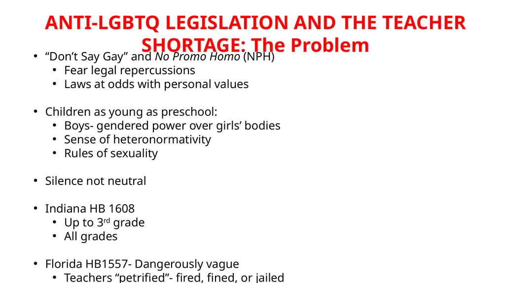 SOCIAL ISSUES IMPACTING THE TEACHER SHORTAGE Jodi - slide 8 of 30