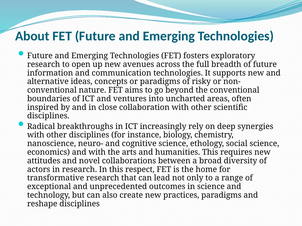 Opportunities on FP7 Theme 3 Challenge 1 Pervasive - slide 38 of 48