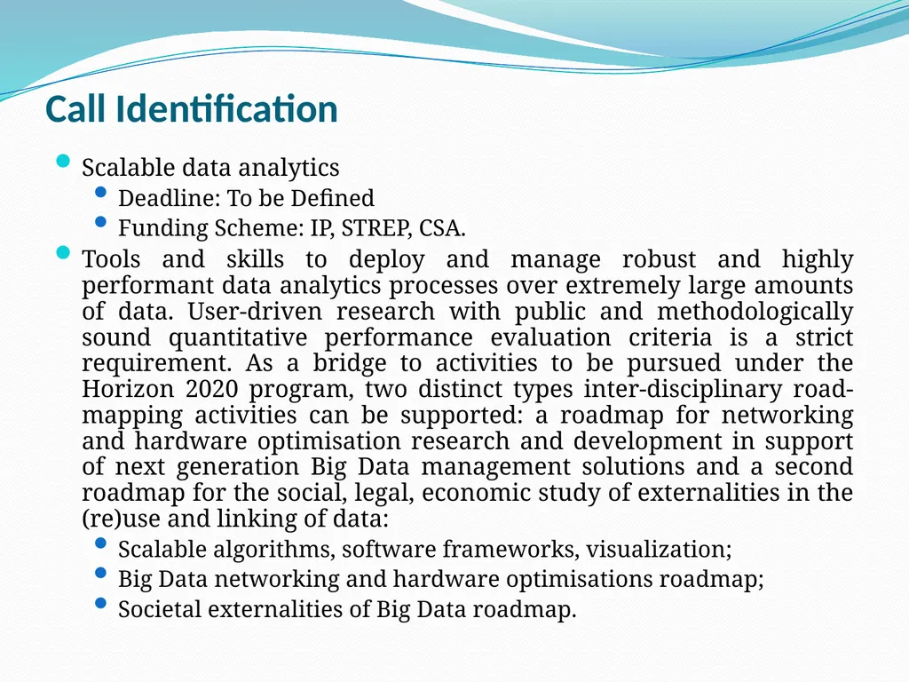 Opportunities on FP7 Theme 3 Challenge 1 Pervasive - slide 17 of 48