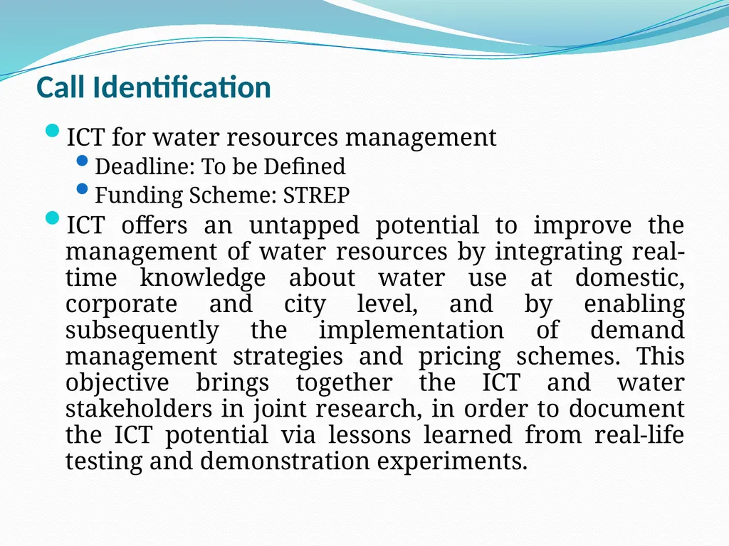 Opportunities on FP7 Theme 3 Challenge 1 Pervasive - slide 27 of 48