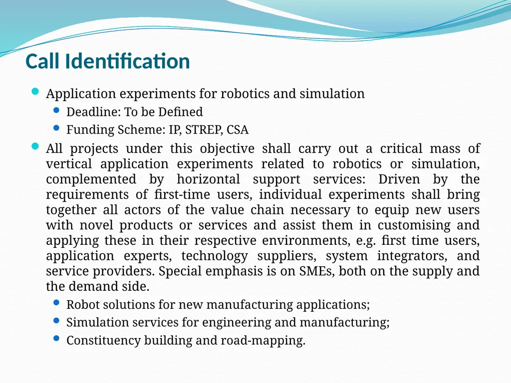 Opportunities on FP7 Theme 3 Challenge 1 Pervasive - slide 32 of 48