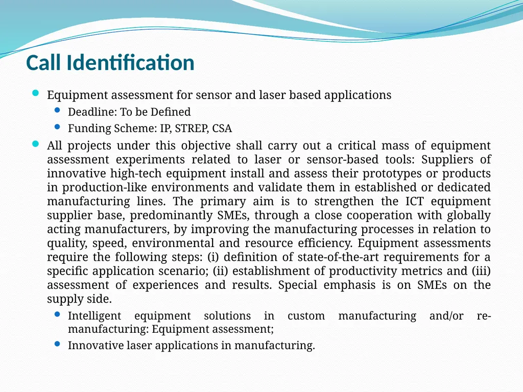 Opportunities on FP7 Theme 3 Challenge 1 Pervasive - slide 33 of 48