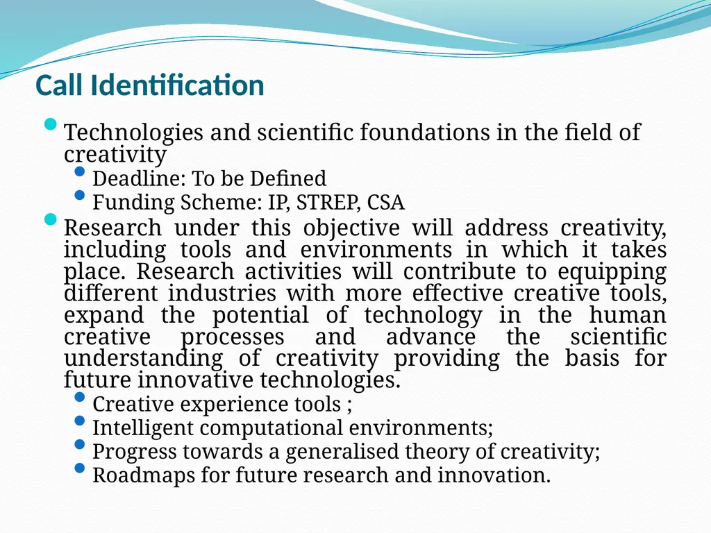 Opportunities on FP7 Theme 3 Challenge 1 Pervasive - slide 35 of 48