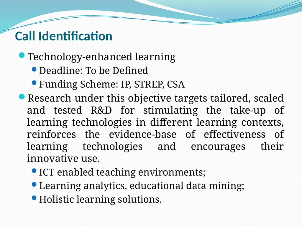 Opportunities on FP7 Theme 3 Challenge 1 Pervasive - slide 36 of 48