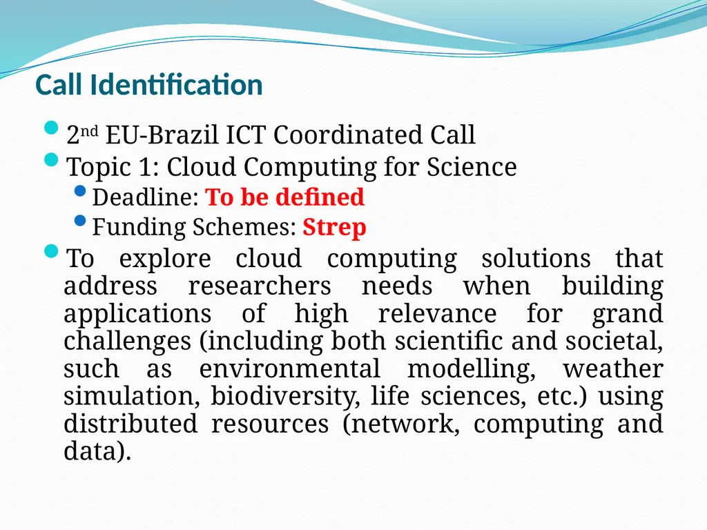 Opportunities on FP7 Theme 3 Challenge 1 Pervasive - slide 41 of 48
