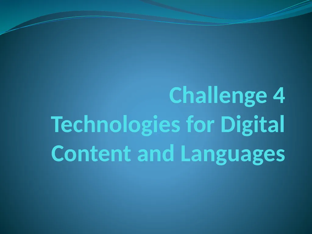 Opportunities on FP7 Theme 3 Challenge 1 Pervasive - slide 15 of 48