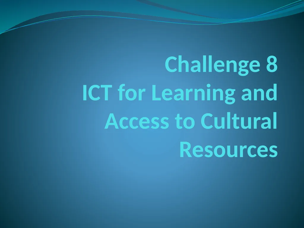 Opportunities on FP7 Theme 3 Challenge 1 Pervasive - slide 34 of 48