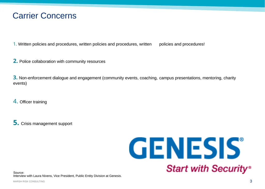 Challenges in Public Safety and Security Cindy - slide 3 of 24