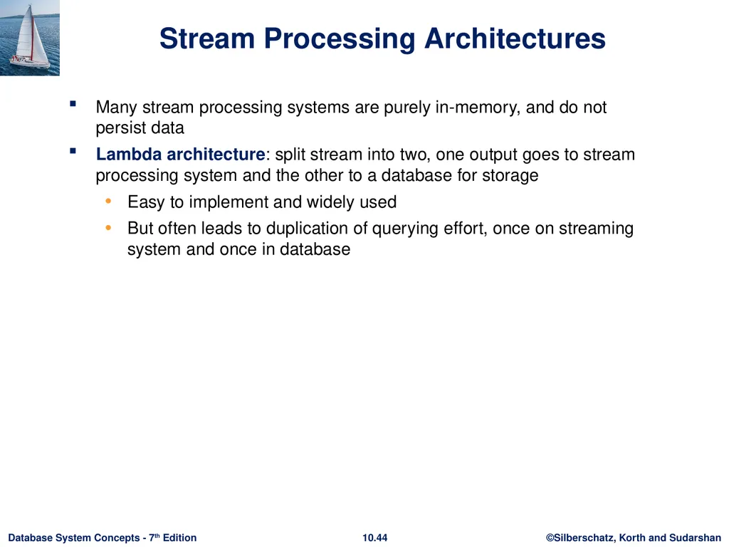 Chapter 10: Big Data Motivation Very large volumes - slide 42 of 55