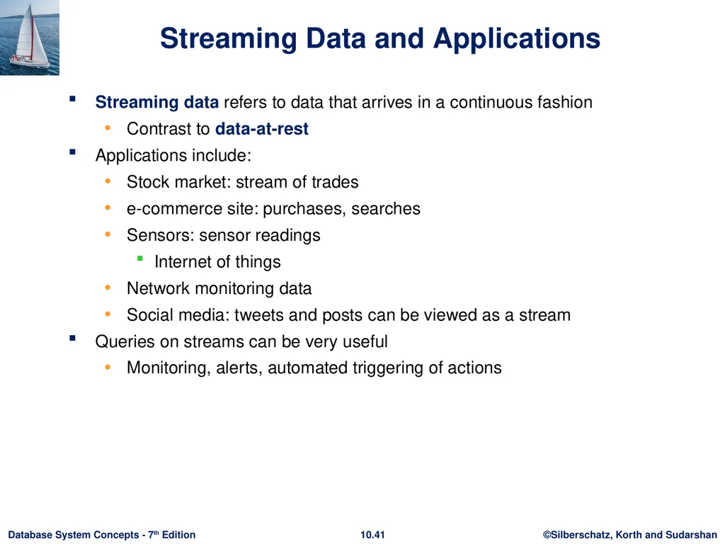 Chapter 10: Big Data Motivation Very large volumes - slide 39 of 55