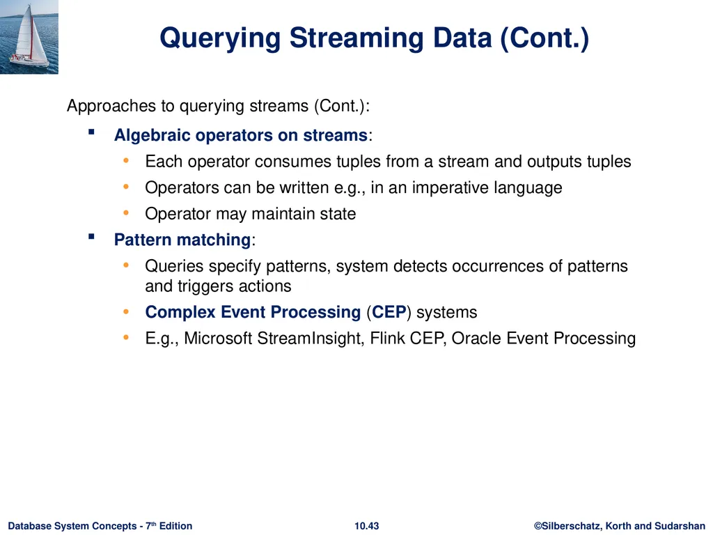 Chapter 10: Big Data Motivation Very large volumes - slide 41 of 55