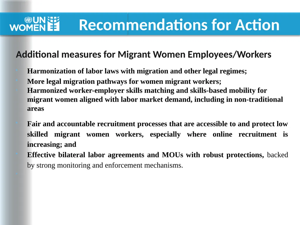 Current & Potential Demand for Women Workers in - slide 17 of 19