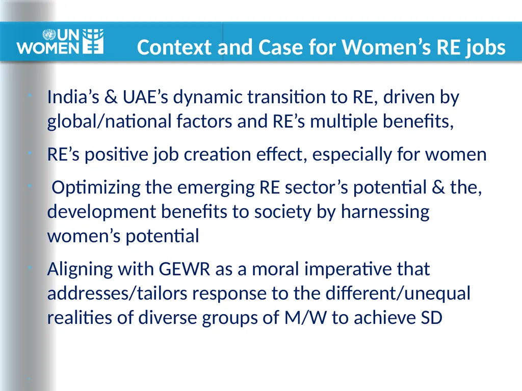 Current & Potential Demand for Women Workers in - slide 3 of 19