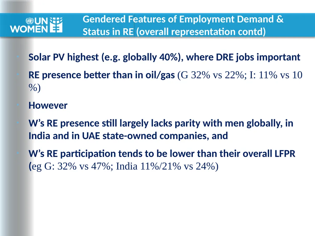 Current & Potential Demand for Women Workers in - slide 5 of 19