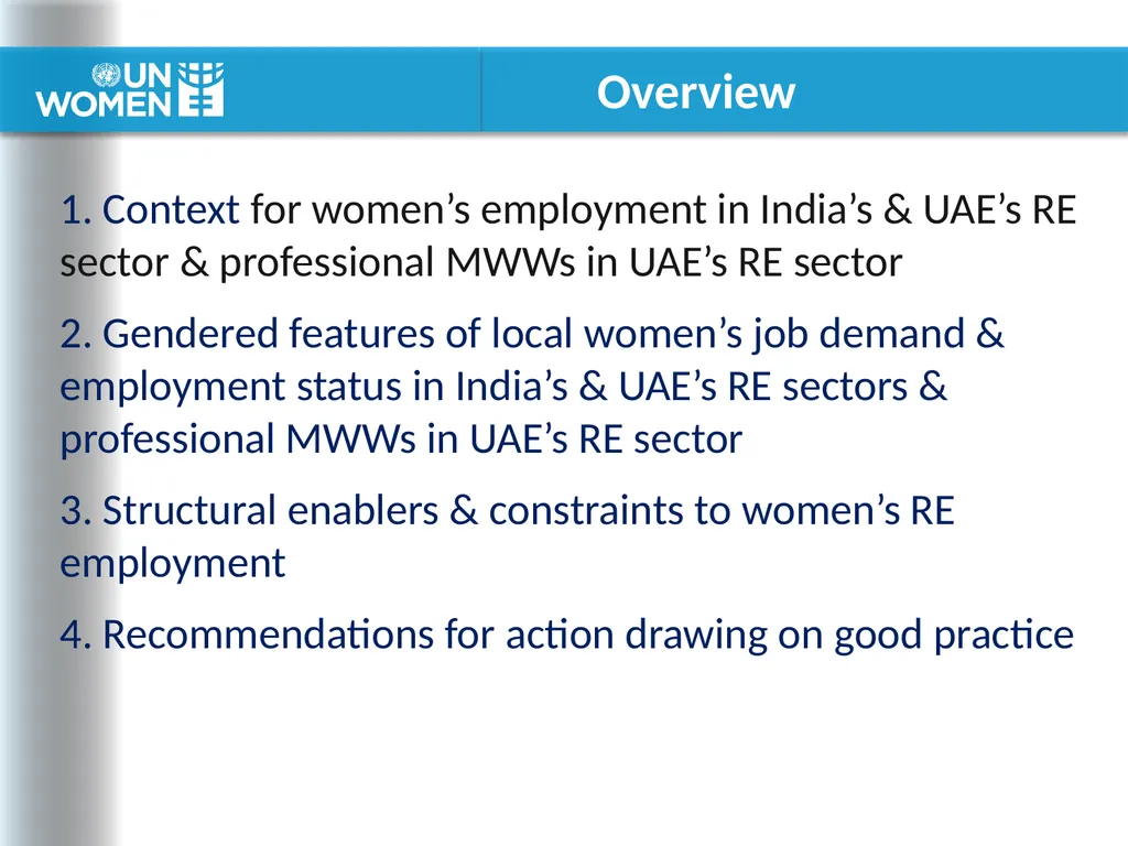 Current & Potential Demand for Women Workers in - slide 2 of 19