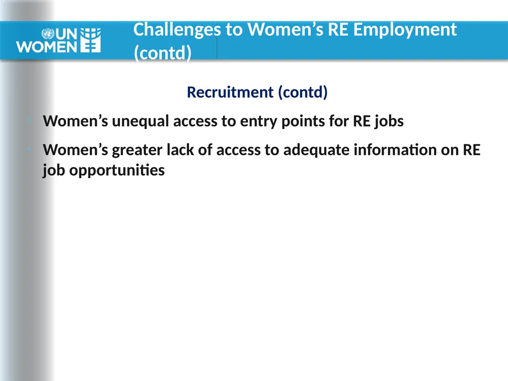 Current & Potential Demand for Women Workers in - slide 13 of 19