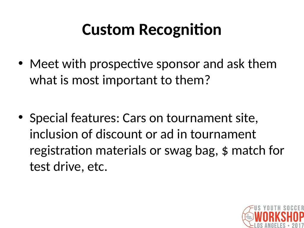 Three Keys to Securing a Major Sponsor for your - slide 38 of 55