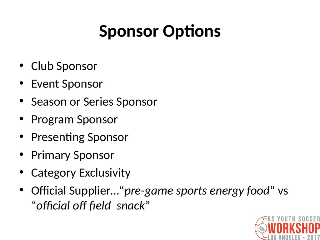 Three Keys to Securing a Major Sponsor for your - slide 36 of 55