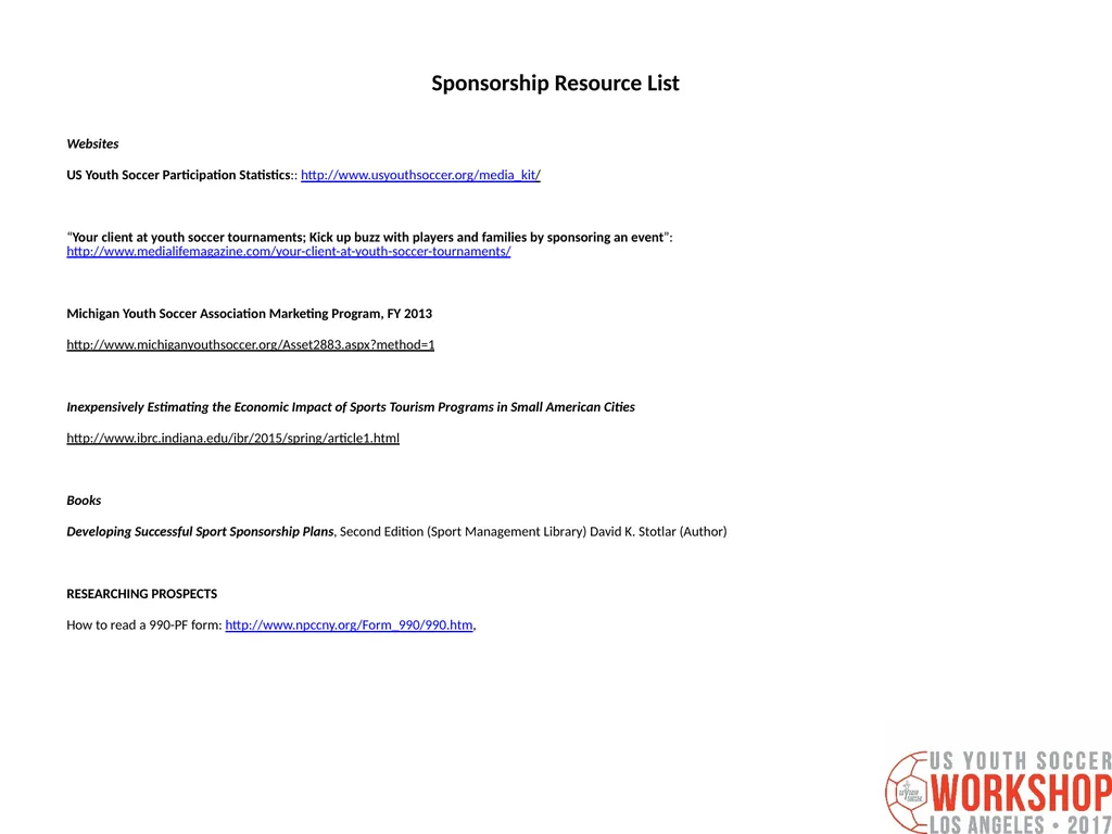 Three Keys to Securing a Major Sponsor for your - slide 52 of 55