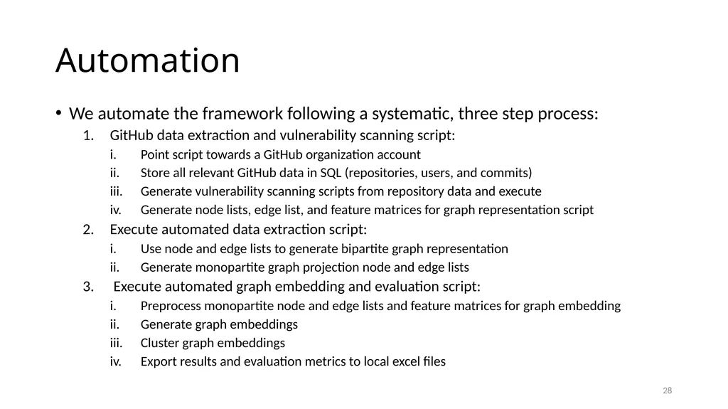 Smart Vulnerability Assessment for OS/VM, GitHub, - slide 28 of 48