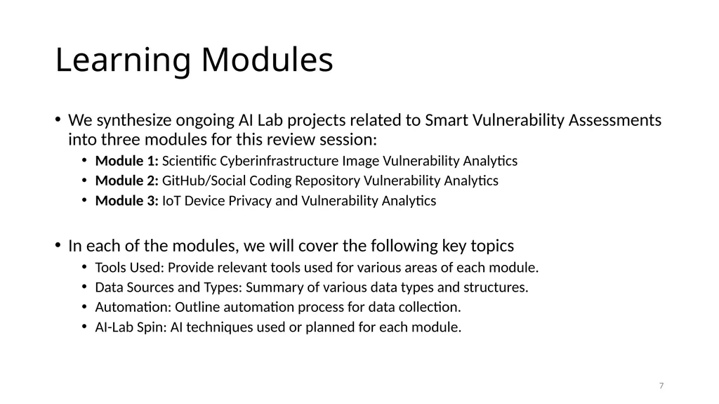 Smart Vulnerability Assessment for OS/VM, GitHub, - slide 7 of 48