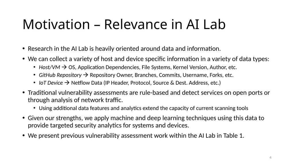 Smart Vulnerability Assessment for OS/VM, GitHub, - slide 4 of 48