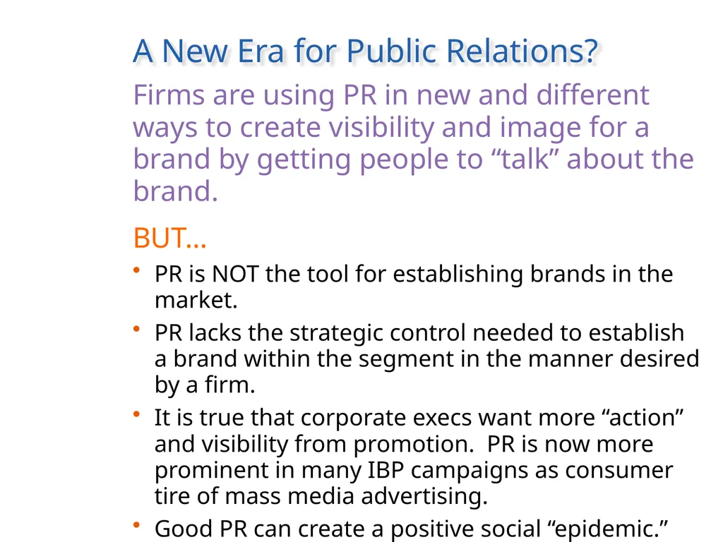 Public Relations, Influencer Marketing, and - slide 4 of 19