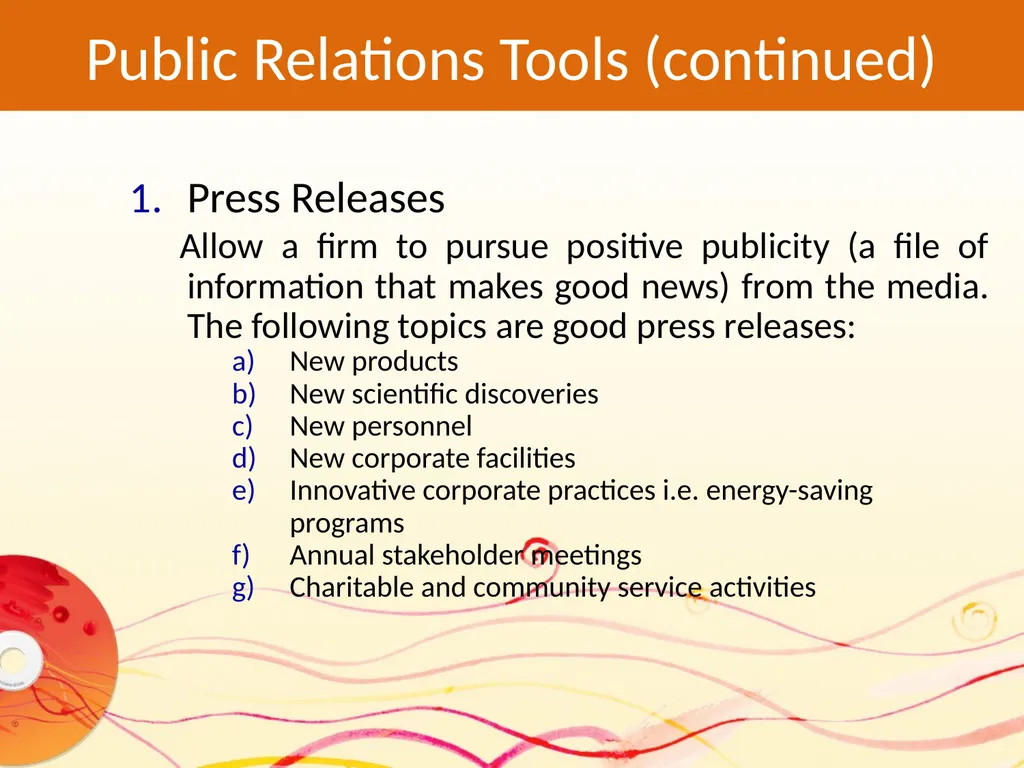 Chapter Number Thirteen Public Relation Modular: - slide 14 of 28