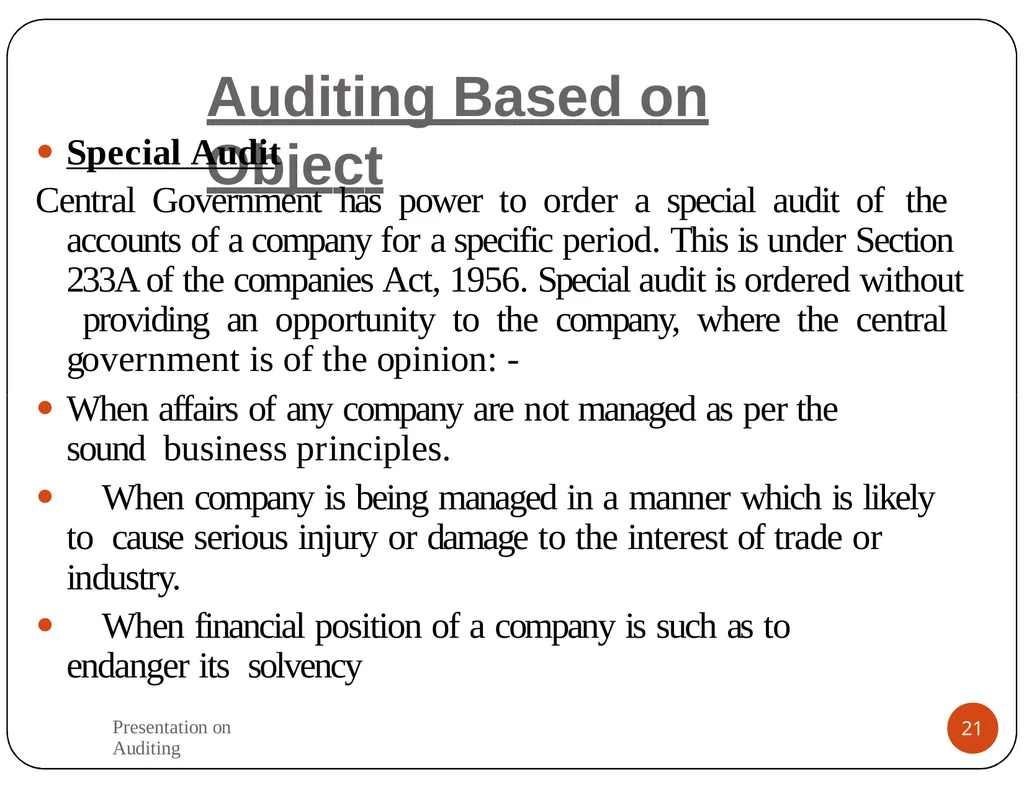 Presentation on Auditing Mr.K.PRABU Assistant - slide 21 of 54