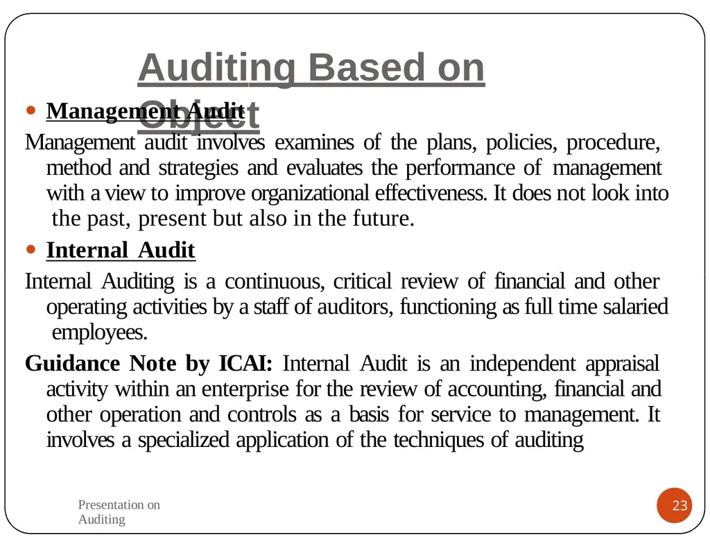 Presentation on Auditing Mr.K.PRABU Assistant - slide 23 of 54