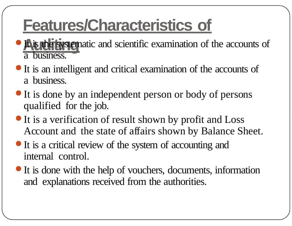 Presentation on Auditing Mr.K.PRABU Assistant - slide 6 of 54