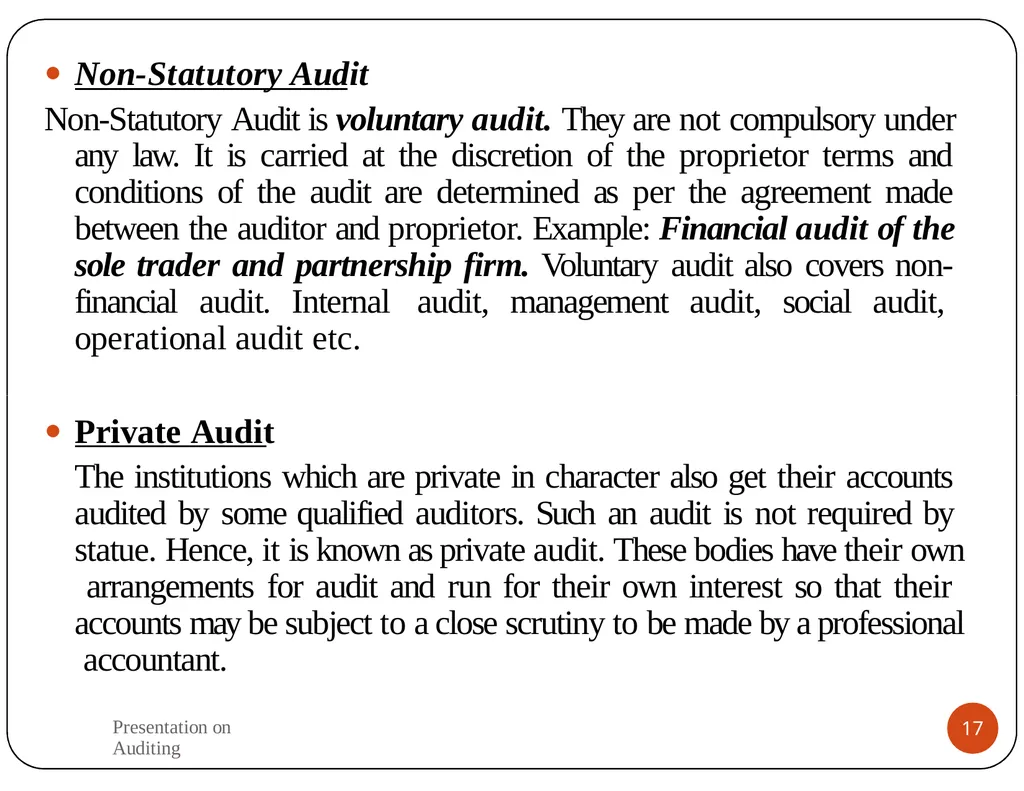 Presentation on Auditing Mr.K.PRABU Assistant - slide 17 of 54