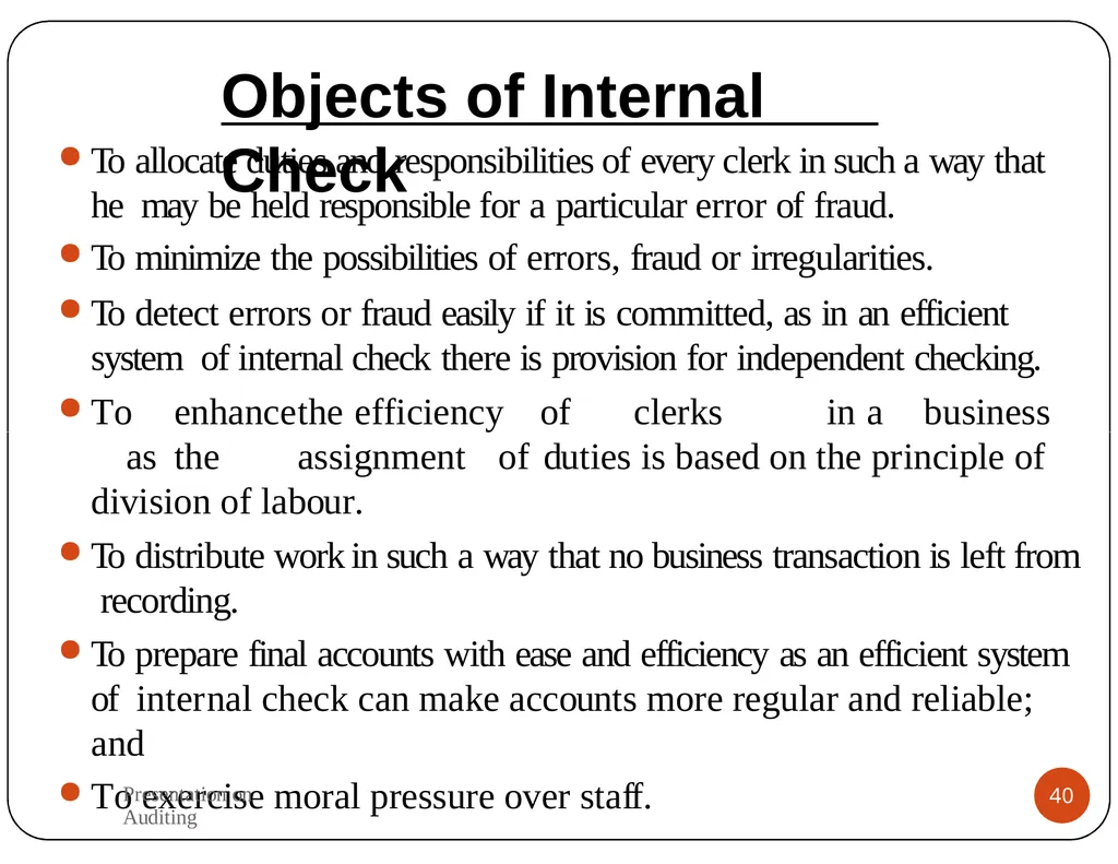 Presentation on Auditing Mr.K.PRABU Assistant - slide 40 of 54