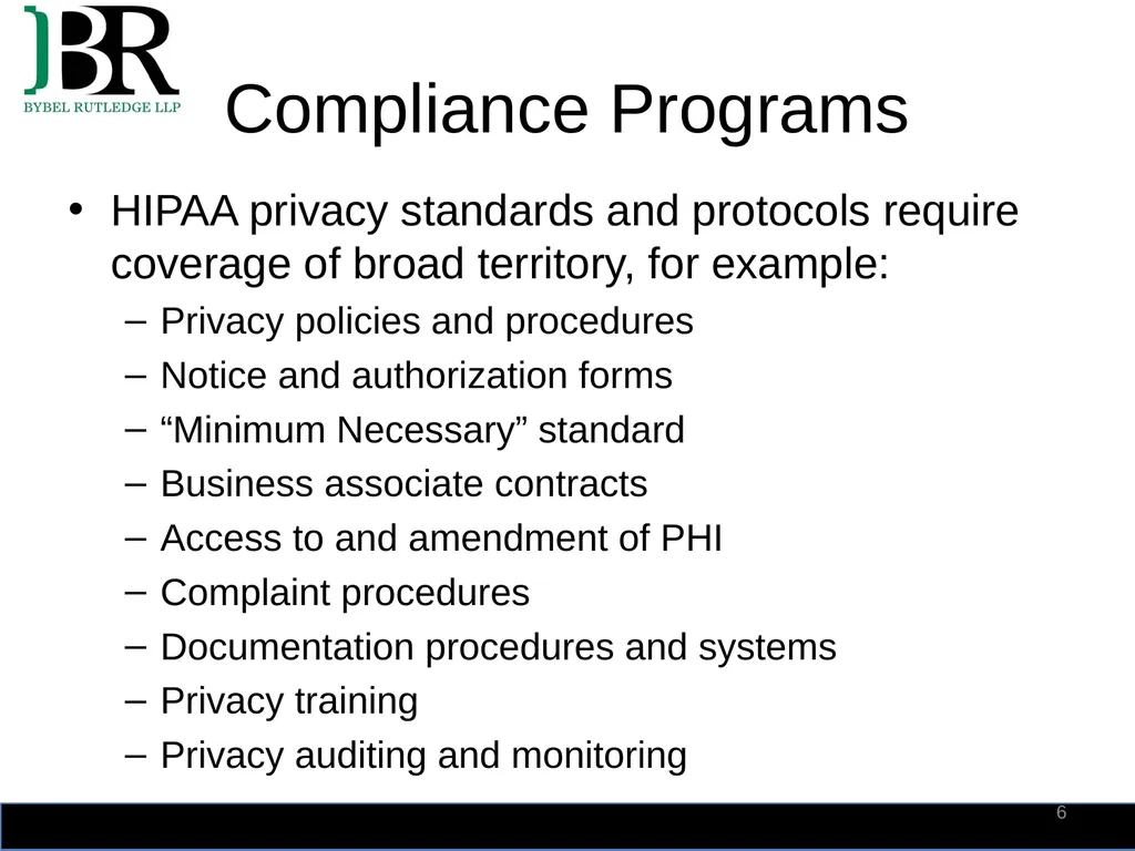 HIPAA Privacy and Security Summit 2018 HIPAA - slide 6 of 30