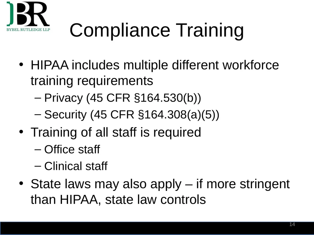 HIPAA Privacy and Security Summit 2018 HIPAA - slide 14 of 30