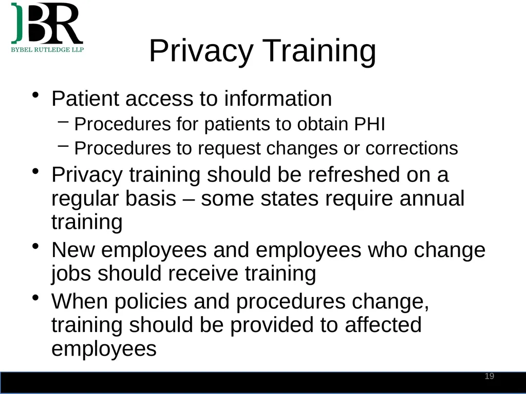 HIPAA Privacy and Security Summit 2018 HIPAA - slide 19 of 30