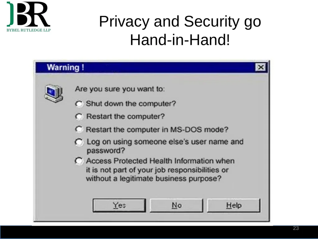 HIPAA Privacy and Security Summit 2018 HIPAA - slide 23 of 30