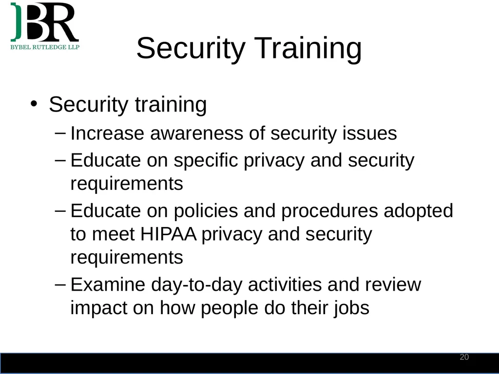 HIPAA Privacy and Security Summit 2018 HIPAA - slide 20 of 30