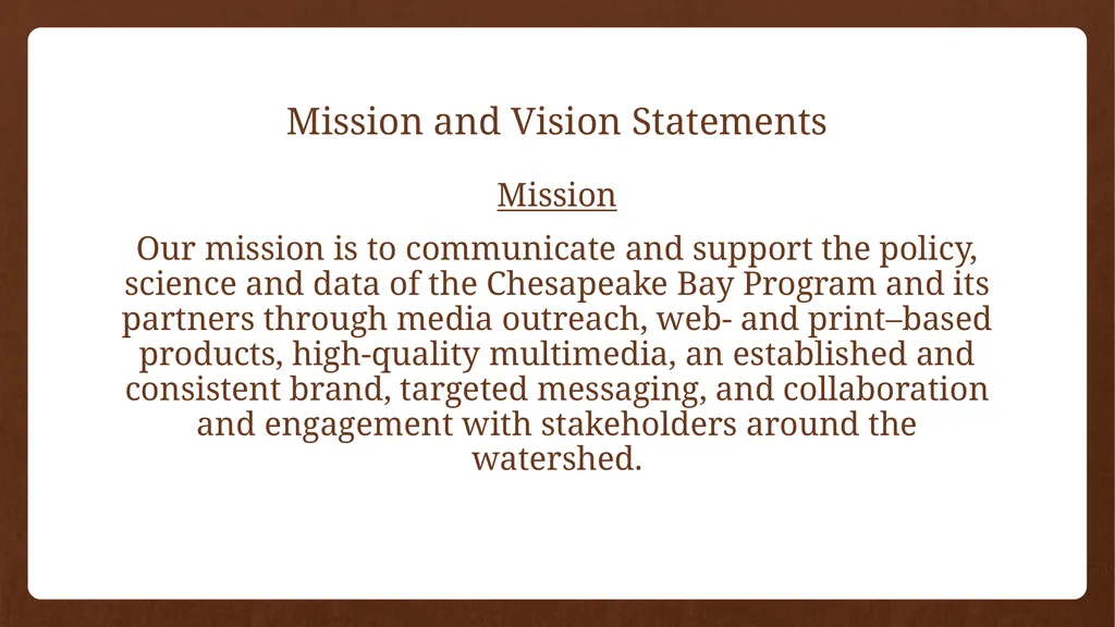 CBP Strategic Communications Plan 2016-2021 Rachel - slide 6 of 14