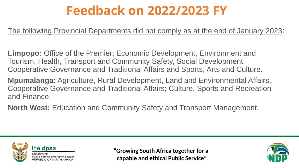 “Growing South Africa together for a capable and - slide 16 of 24