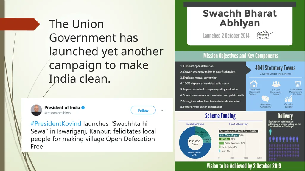 'Swachhta hi Seva' Campaign Launched 15th - slide 2 of 9