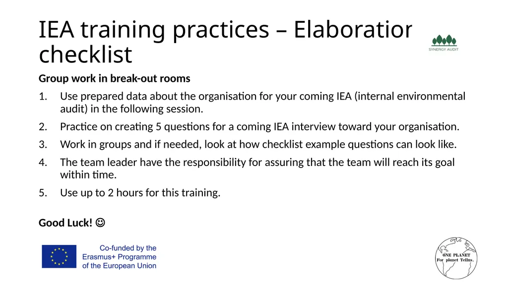 Synergy Audit Online Education Learning, teaching - slide 74 of 146