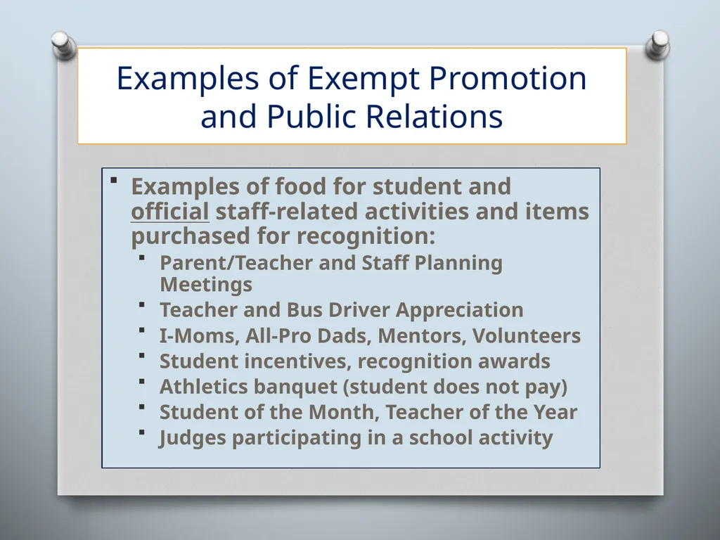 SALES TAX GUIDELINES FOR SCHOOL DISTRICTS - slide 8 of 15